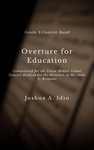 Overture For Education Concert Band sheet music cover Thumbnail